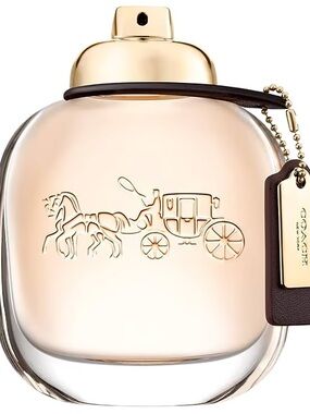 Coach Gold-Tone Logo Tag Perfume Bottle